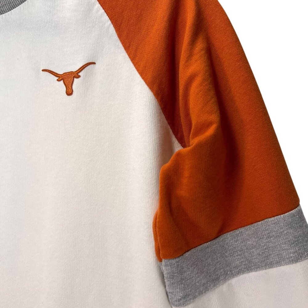 Texas Longhorns Sweatshirt XL Womens White Orange College Sports Logo Antigua - Picture 4 of 12